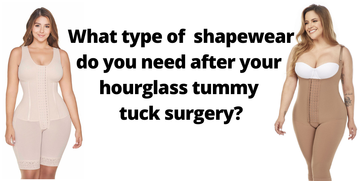 Wearing compression garments after the hourglass plastic surgery