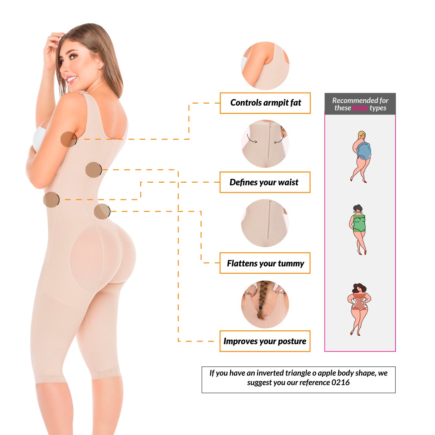 High Compression Full Body Shaper Bodysuits