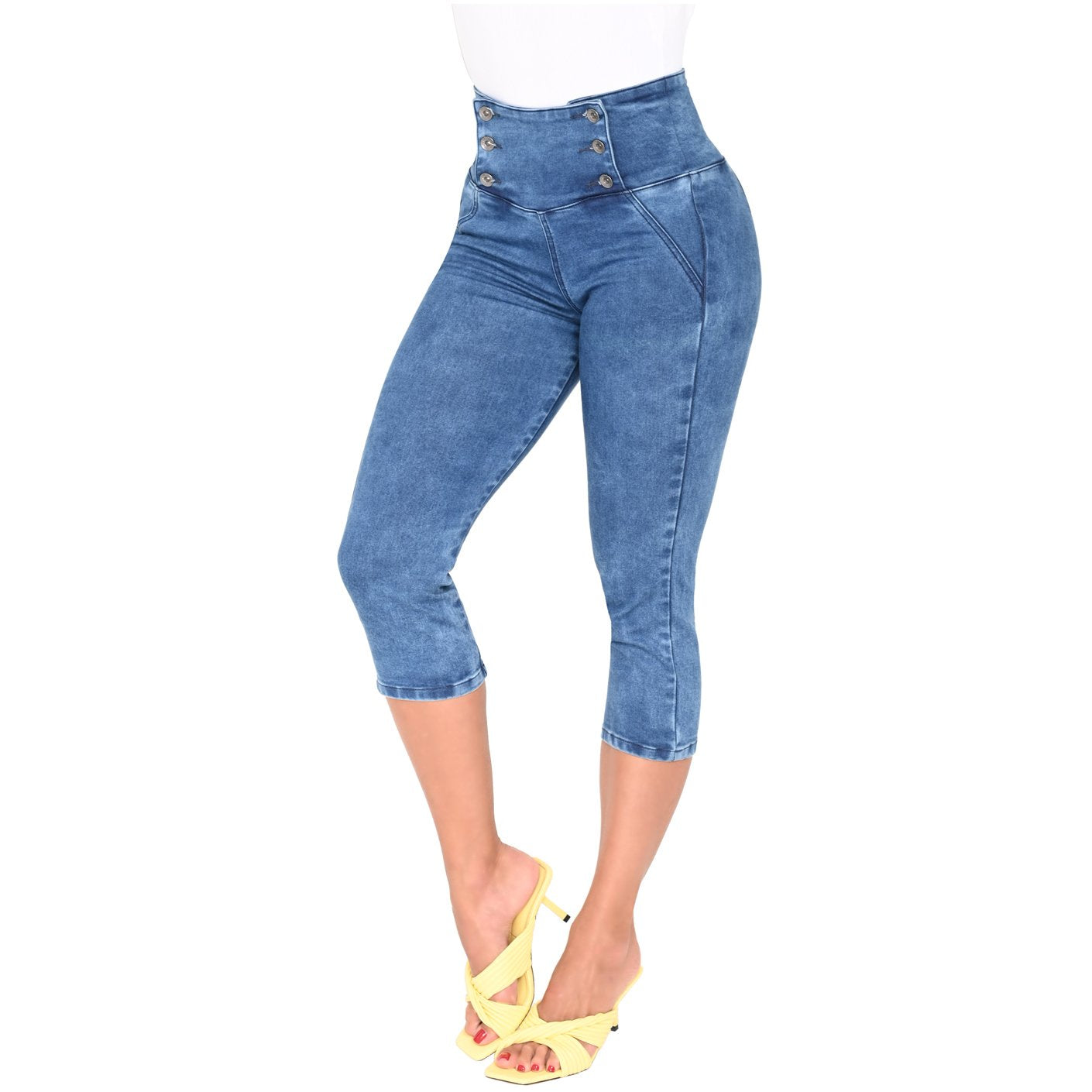 Skinny Butt Shaper Blue Jeans