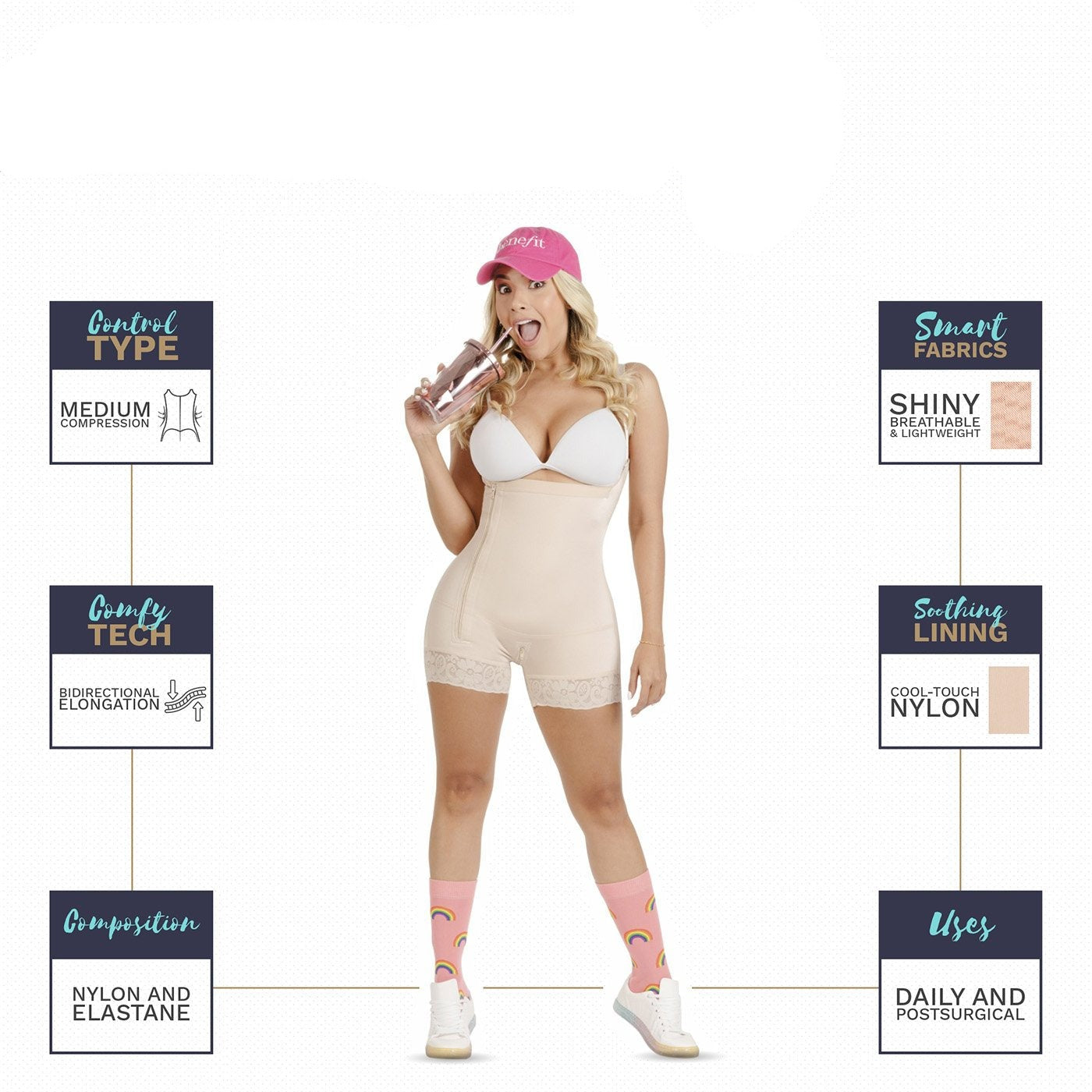 High Waist Butt Lifting Shapewear Shorts