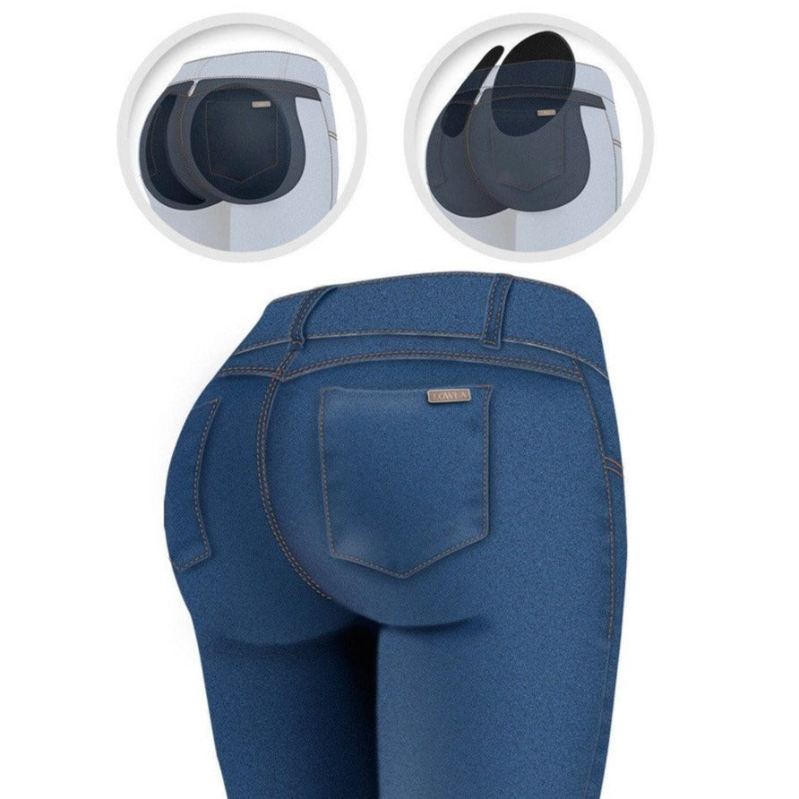 Lowla 217988 | Skinny Colombian Butt Lifter Jeans with Removable Pads - Pal Negocio