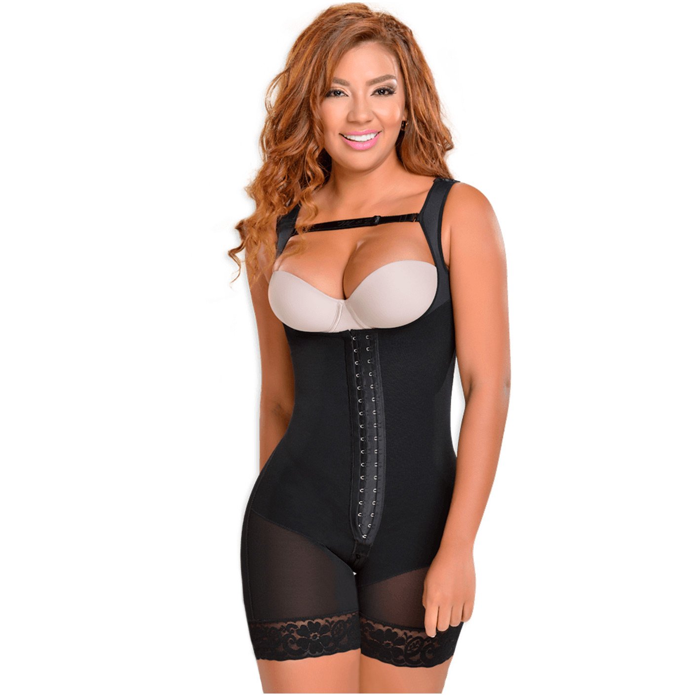 Style 46 Mid Thigh Girdle 6in Waist Slit Crotch by Contour