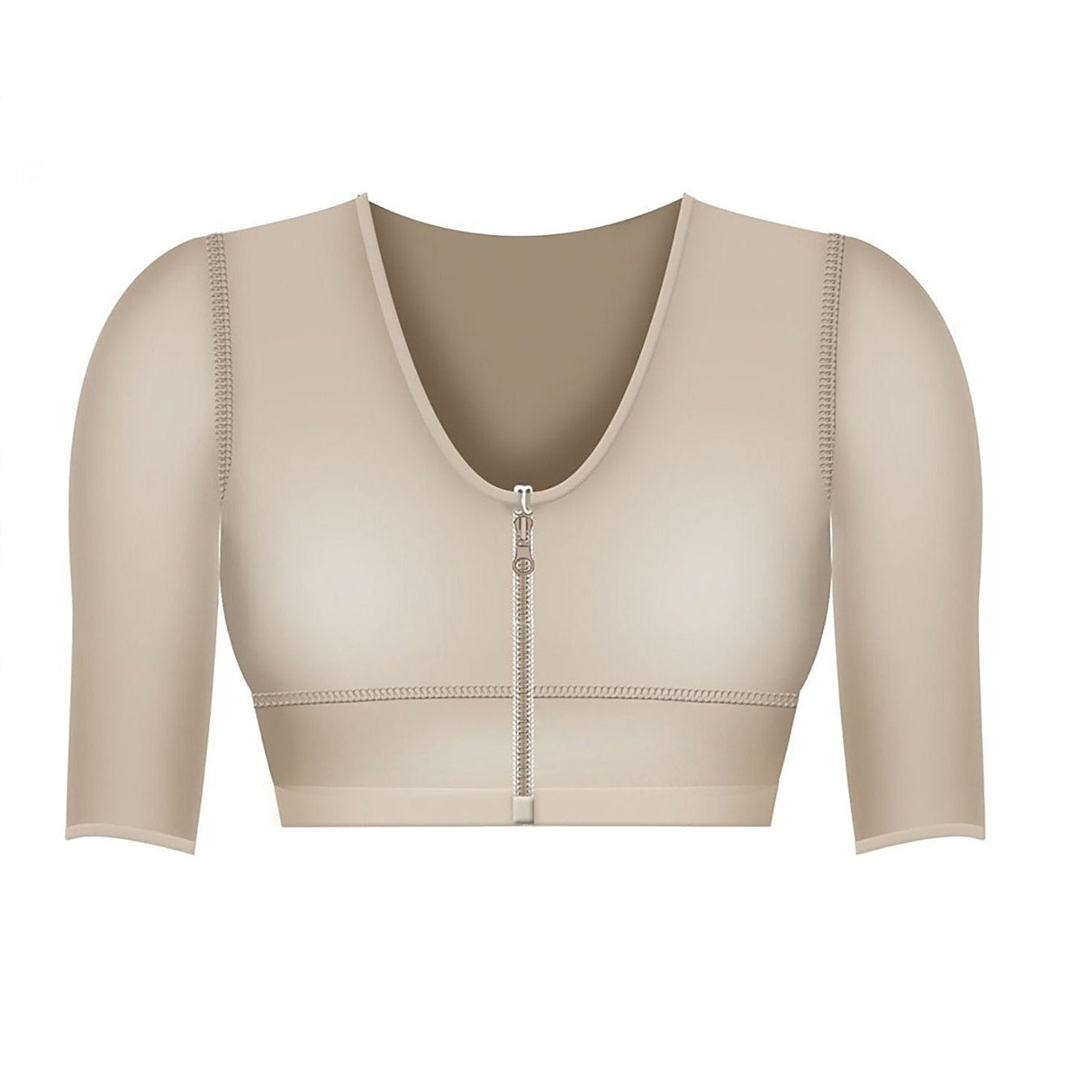 Fajas Salome 0328 | Surgical Breast Augmentation Bra with Sleeves | Liposuction Arm Shaper Postsurgical Girdle for Women | Powernet - Pal Negocio