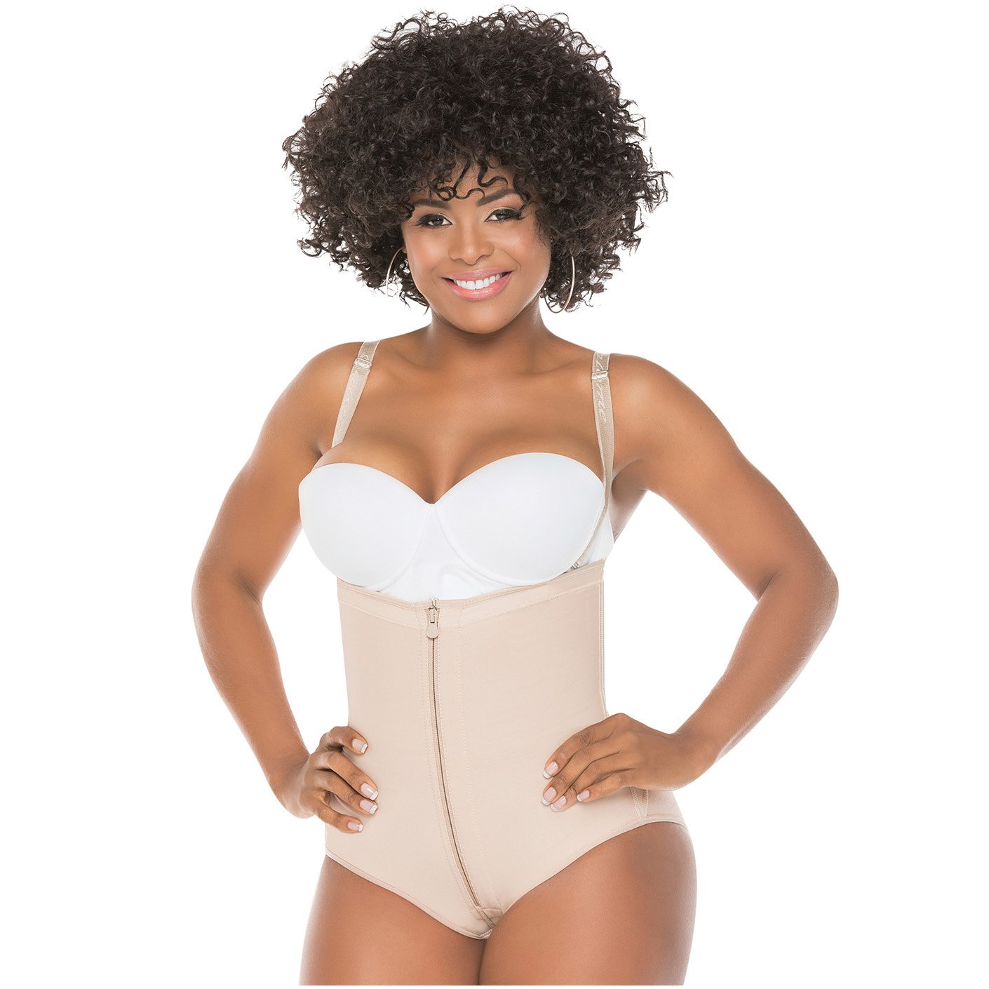 Salome Zipped High Back Open Bust Tummy Control Bodysuits – Shaperskin