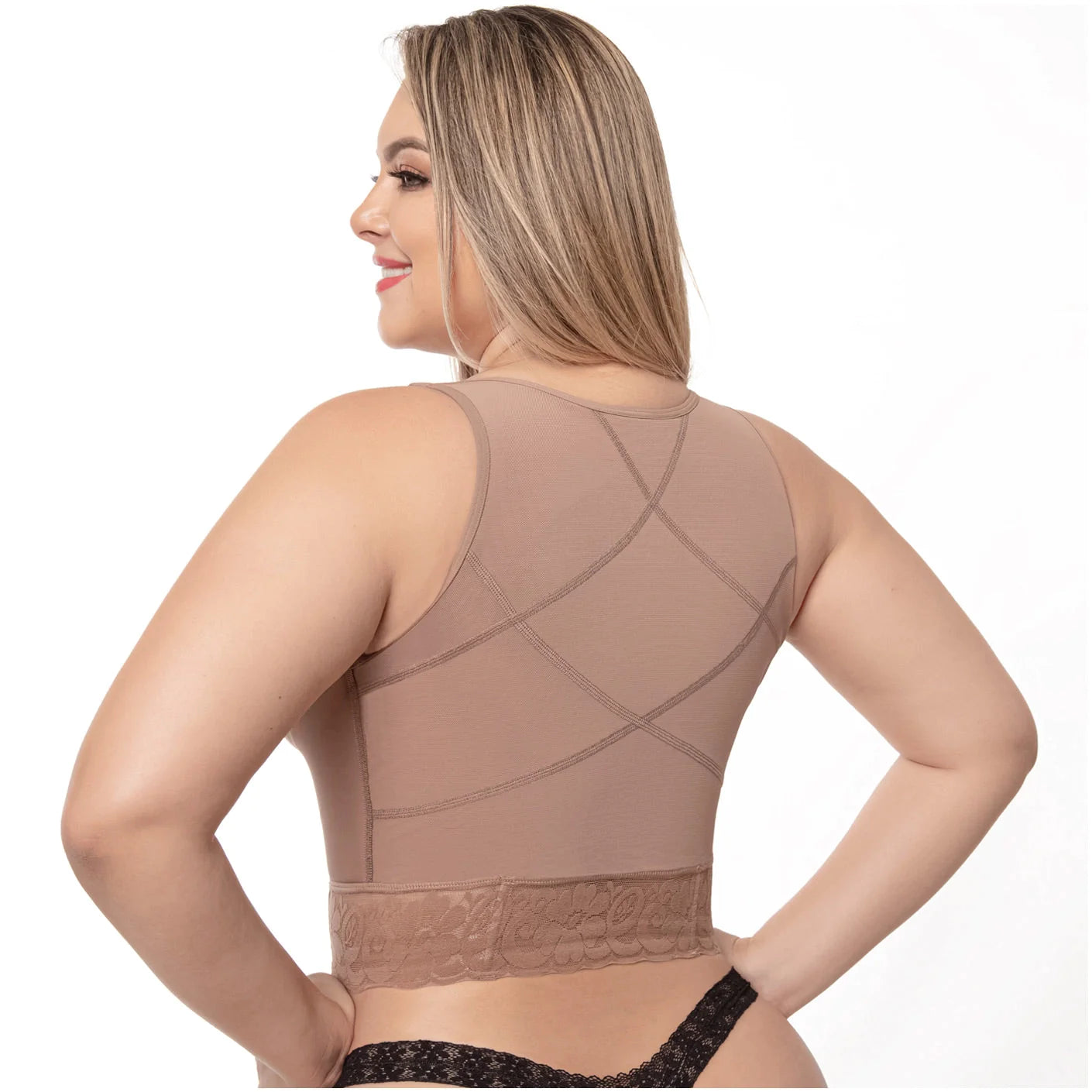 Waist-Length High-Support Bra