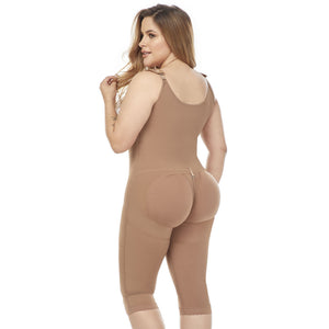 Mid Back Knee Length Powernet Bodysuit