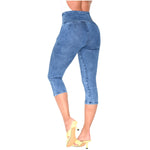 Load image into Gallery viewer, Skinny Butt Shaper Blue Jeans
