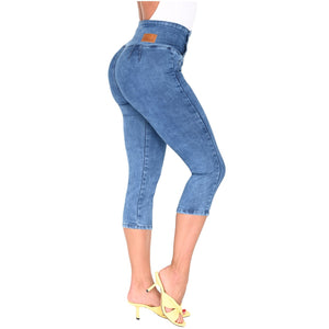 Skinny Butt Shaper Blue Jeans