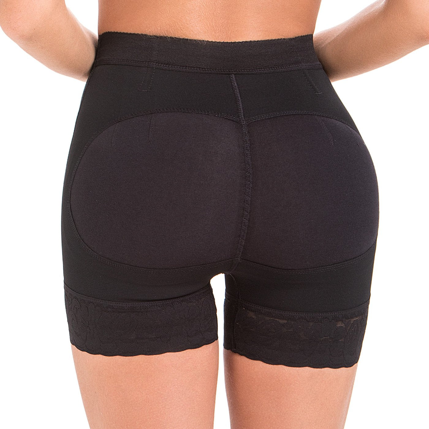 Garteder Women Shapewear Butt Lifter Plus Size PU Mesh Sexy Padded Butt  Booster Enhancing Hip Leather Shorts Underwear 