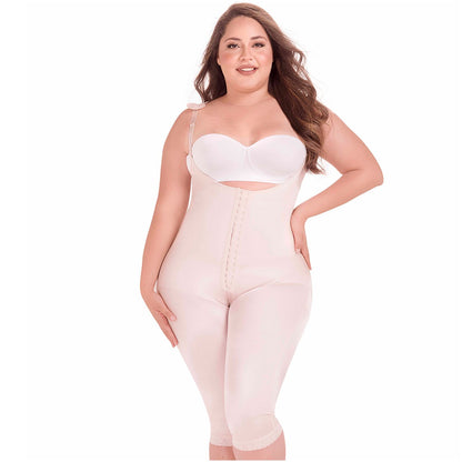 Fajas MariaE 9702 | Postsurgical Full Body Shaper for Women | Open Bust with Front Closure - Pal Negocio