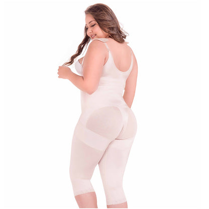 Fajas MariaE 9702 | Postsurgical Full Body Shaper for Women | Open Bust with Front Closure - Pal Negocio