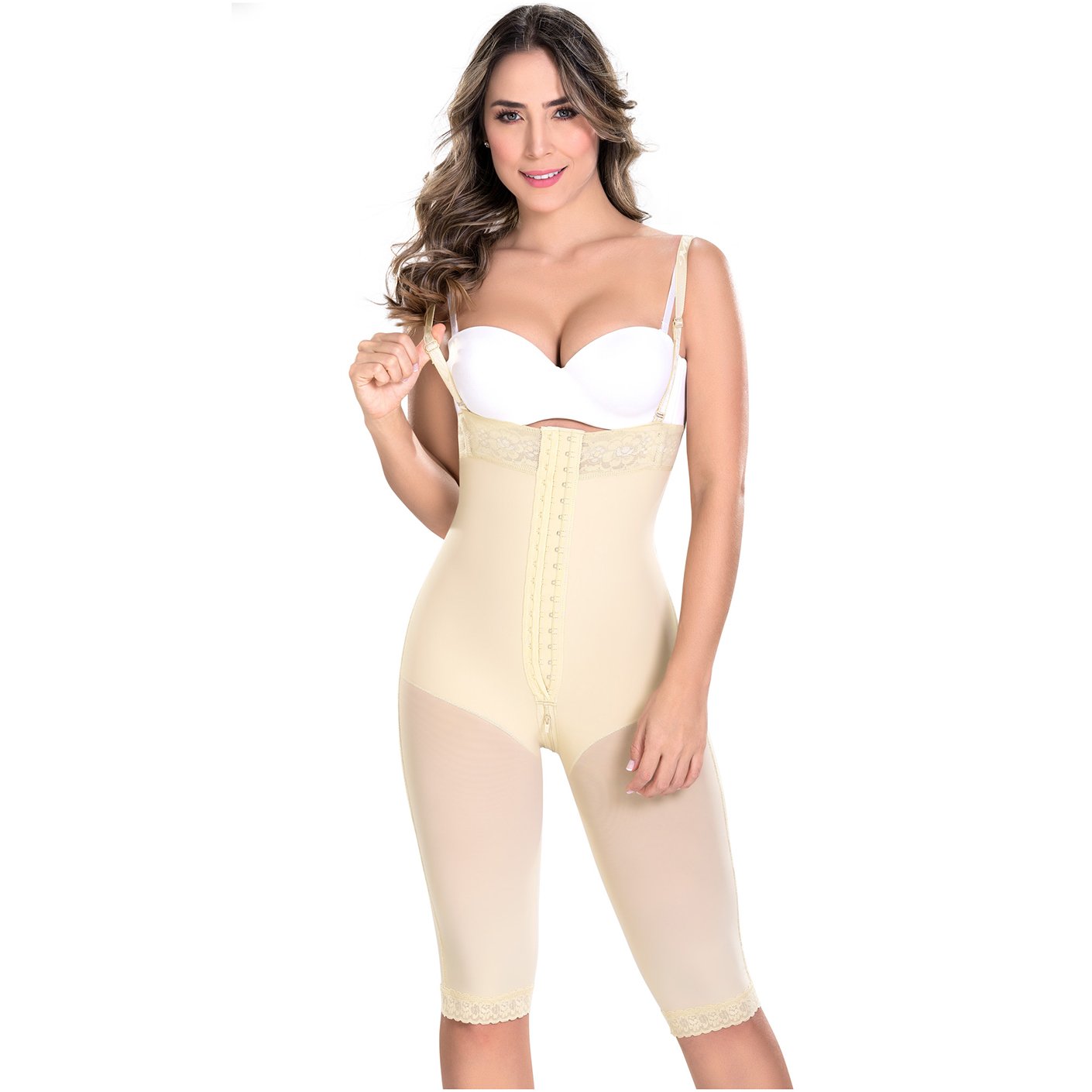 Strapless Knee Length Compression Bodysuits
