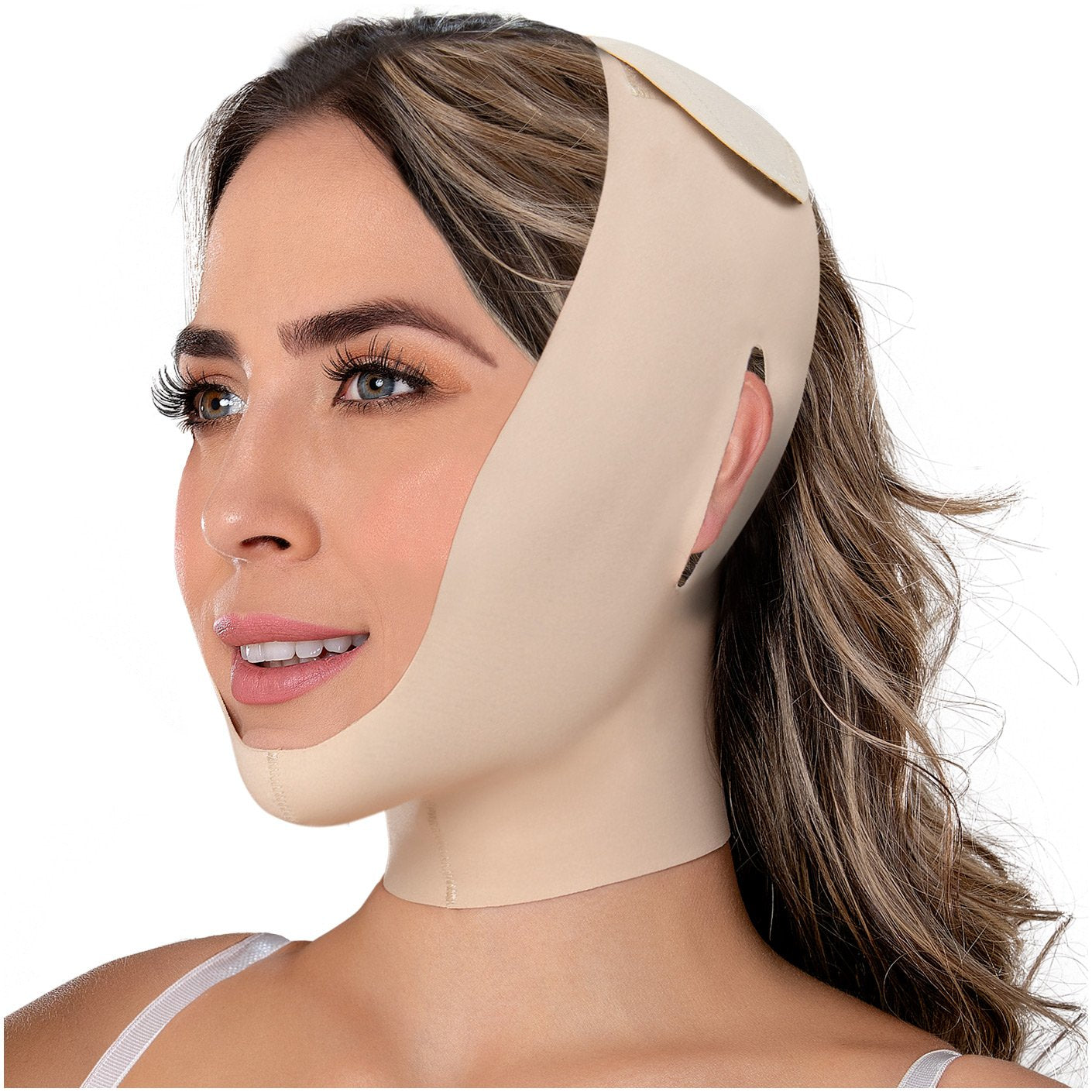 FAJAS MYD 0810 Post Surgical Chin Compression Strap for Women - Pal Negocio