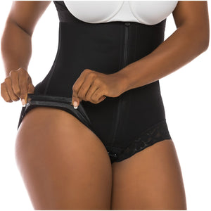 Fajas Salome 0413| Butt Lifter Tummy Control Shapewear for Women | Open Bust Hiphugger Bodysuit | Powernet - Pal Negocio