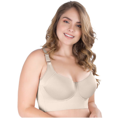Full Cup Side Control Mid Back Bra